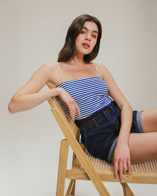 Crop Top Rib Tirantes